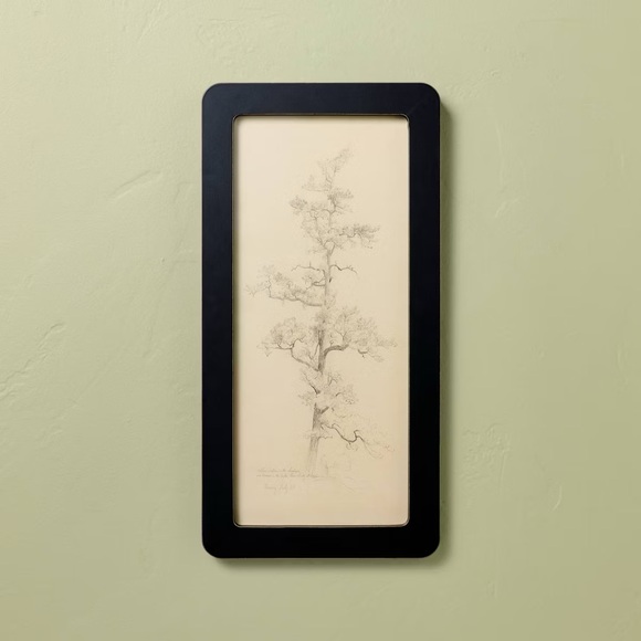 Hearth & Hand Other - 16"x8" Sketched Tree in Black Frame Wall Art - Hearth & Hand™ with Magnolia